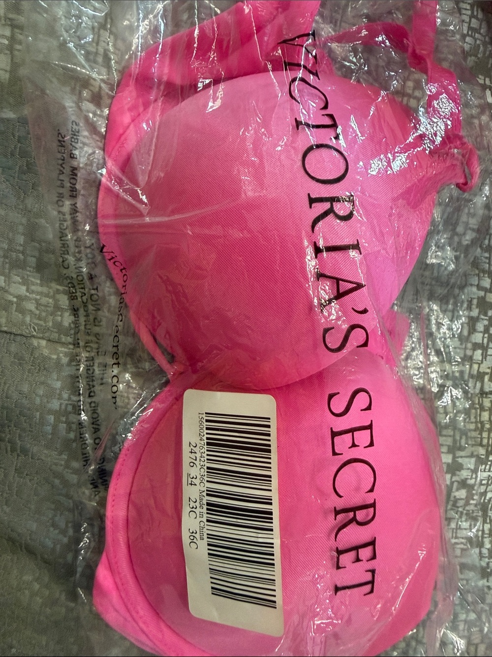 Victoria's Secret Hot Pink Push-Up Bra